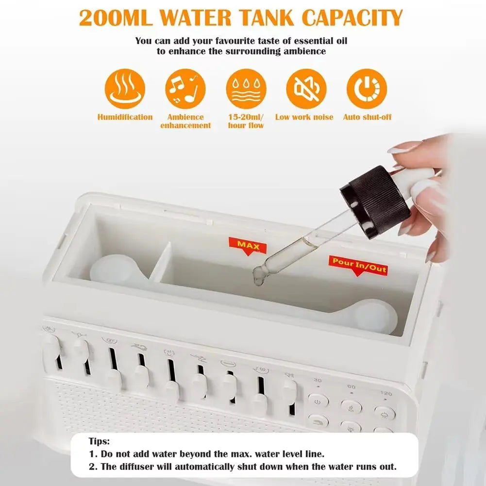 Bluetooth Sound Therapy Humidifier with Night Light