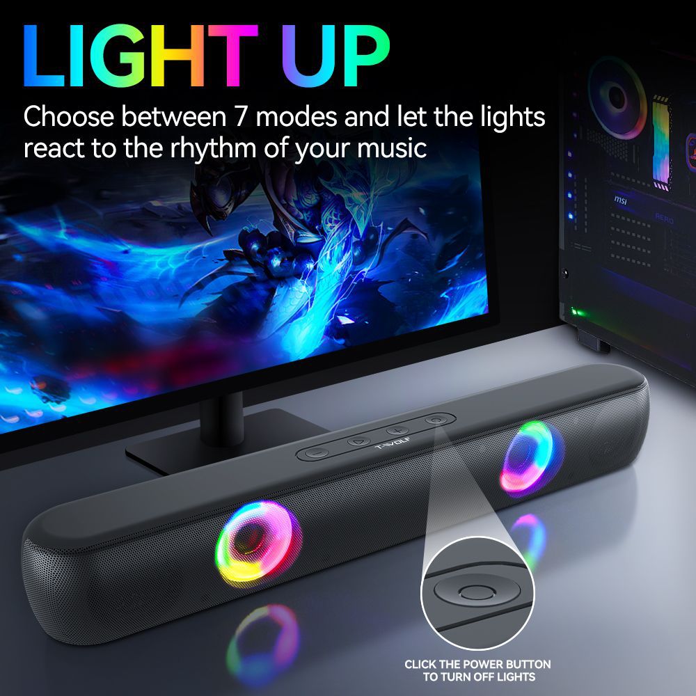 Bluetooth Speaker with RGB Lighting