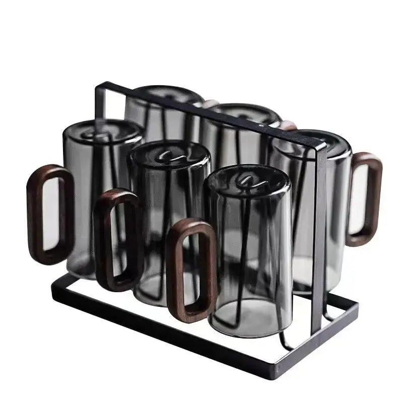 Borosilicate Glass with Wooden Handle