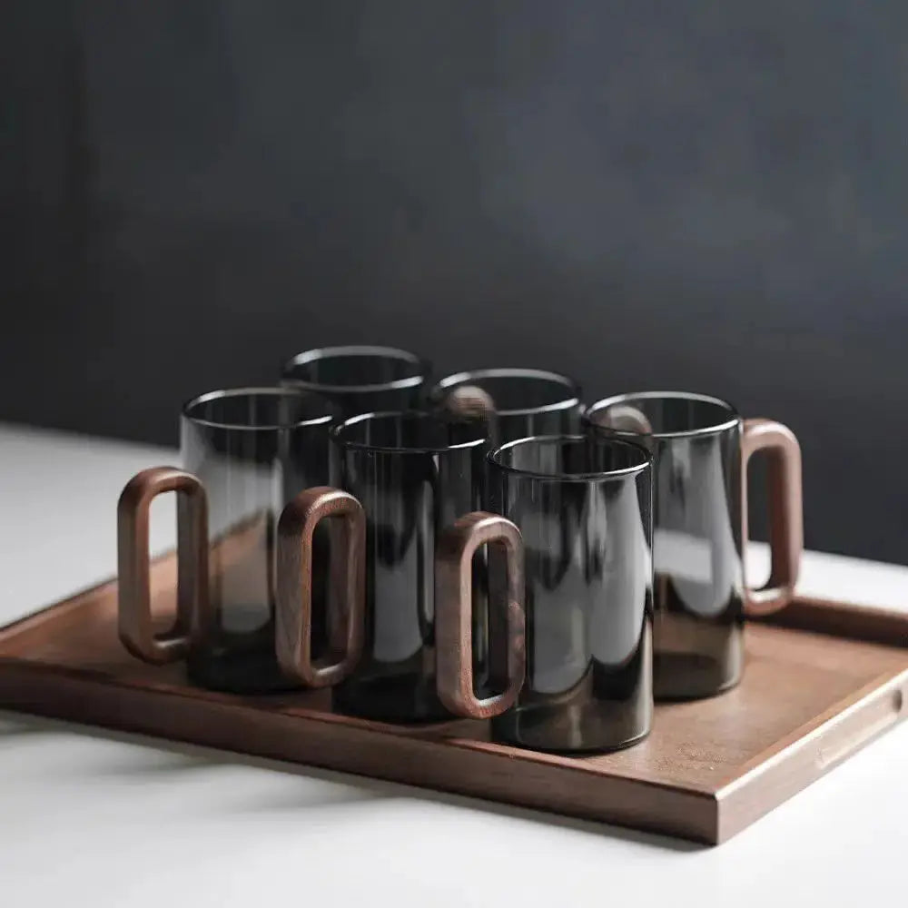 Borosilicate Glass with Wooden Handle