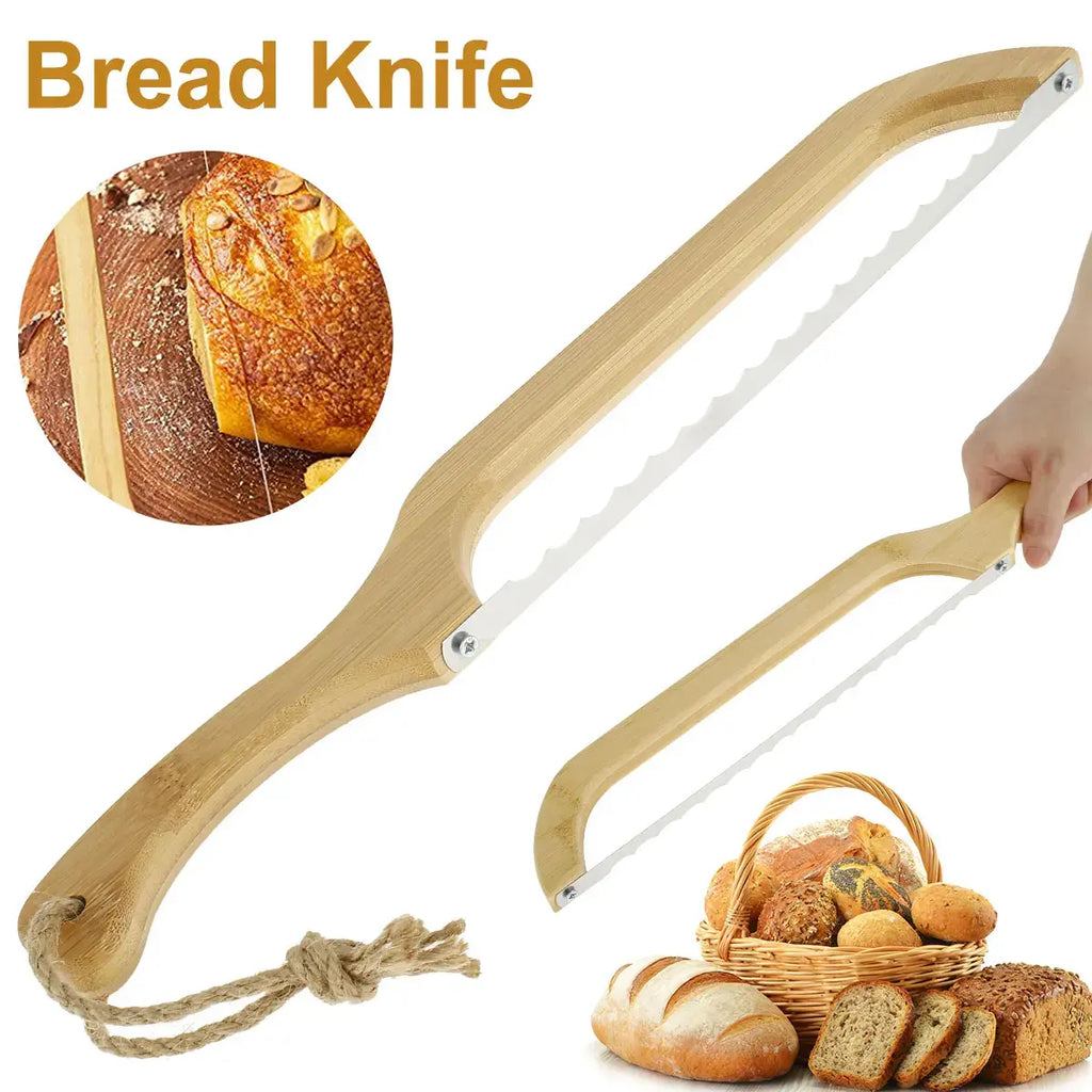 BreadMaster serrated bread knife with wooden handle