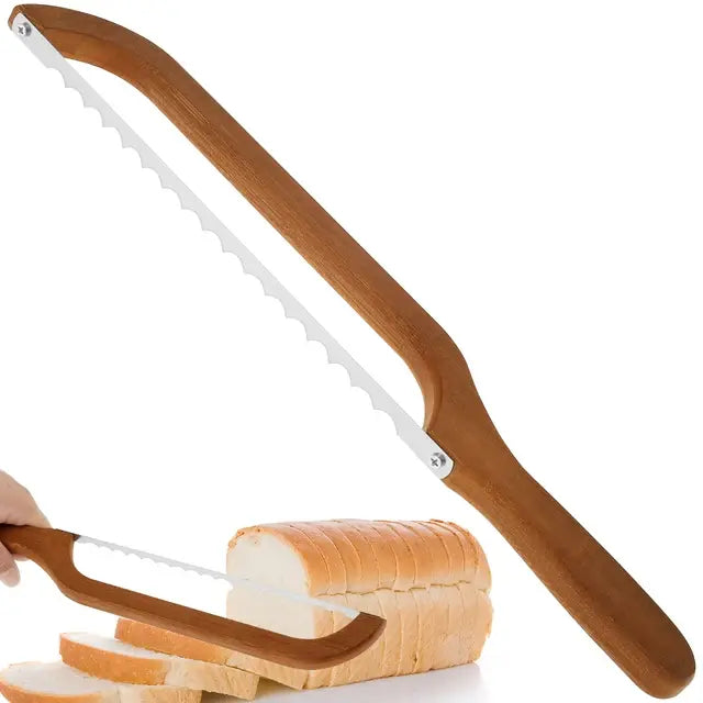 BreadMaster serrated bread knife with wooden handle