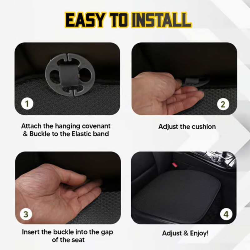 Breathable Non-Slip Viscose Car Seat Cover