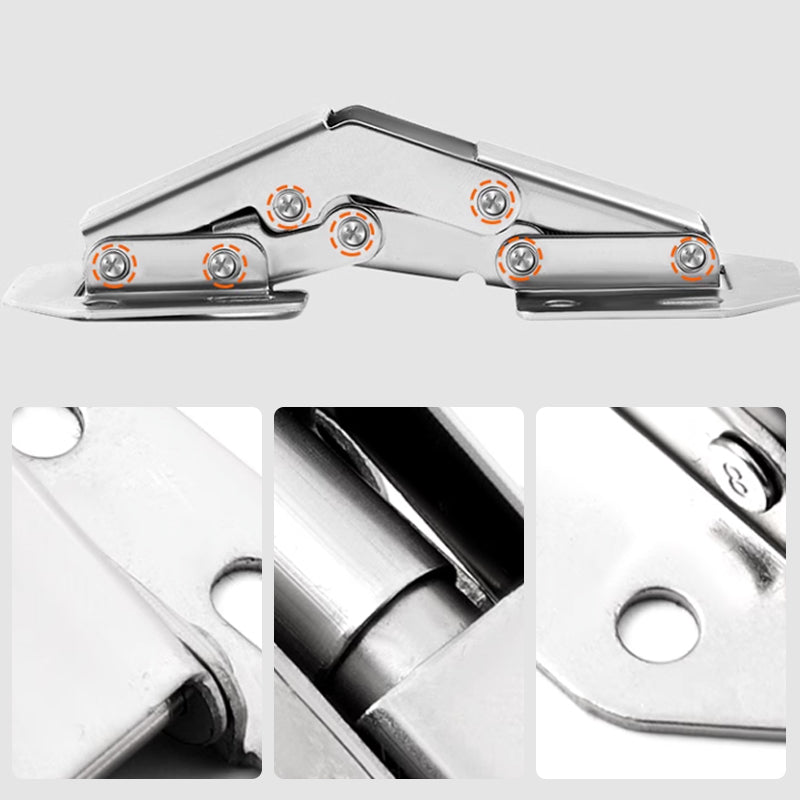 Bridge-Shaped Cabinet Door Hinges – Heavy-Duty Manganese Steel