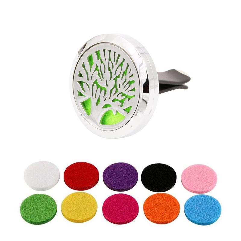 Car Air Freshener Diffuser with Essential Oil Pads