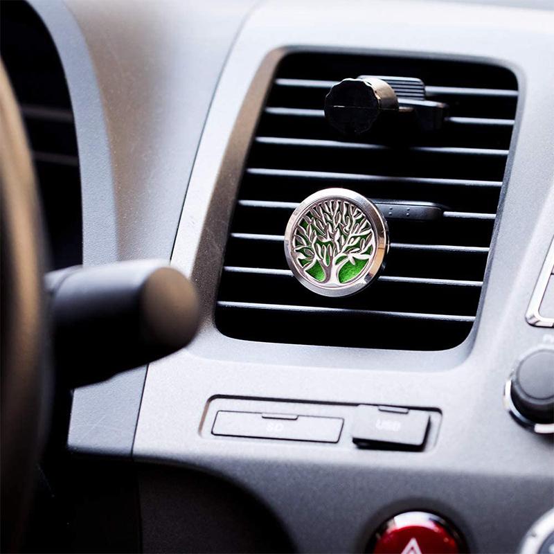 Car Air Freshener Diffuser with Essential Oil Pads