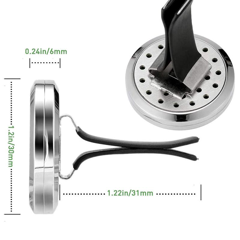Car Air Freshener Diffuser with Essential Oil Pads