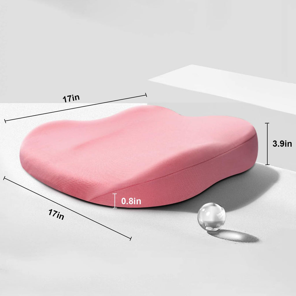 Car Cushion Height Increase – Ergonomic Seat Booster Cushion with Memory Foam