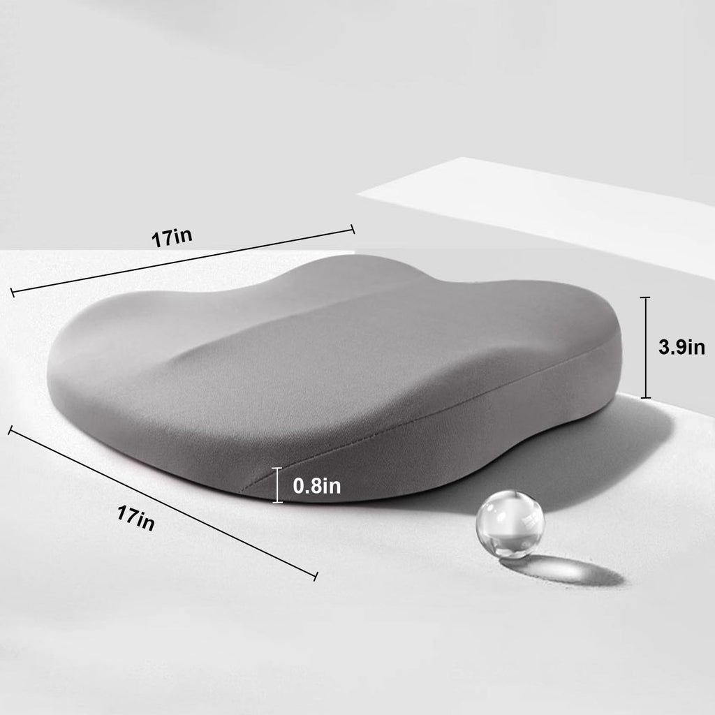 Car Cushion Height Increase – Ergonomic Seat Booster Cushion with Memory Foam