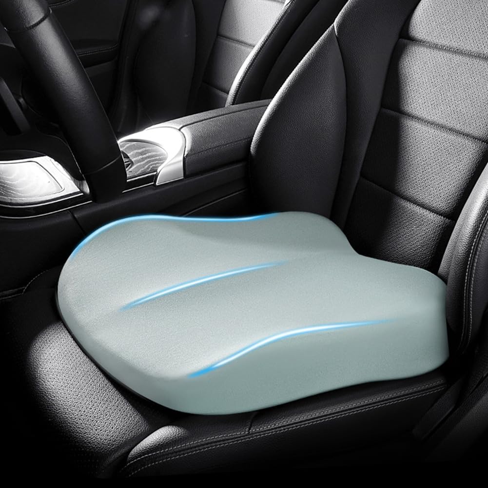 Car Cushion Height Increase – Ergonomic Seat Booster Cushion with Memory Foam