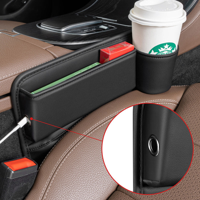 Car Seat Gap Organizer with Charging Port