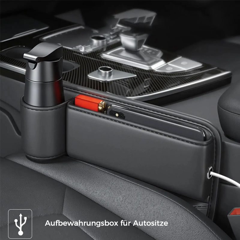Car Seat Gap Organizer with Charging Port