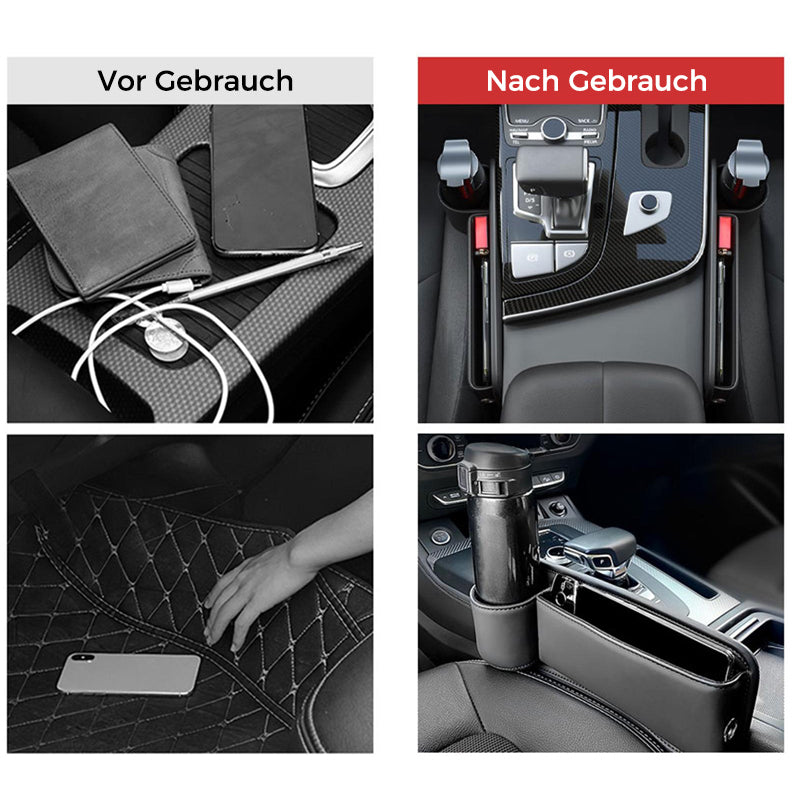 Car Seat Gap Organizer with Charging Port