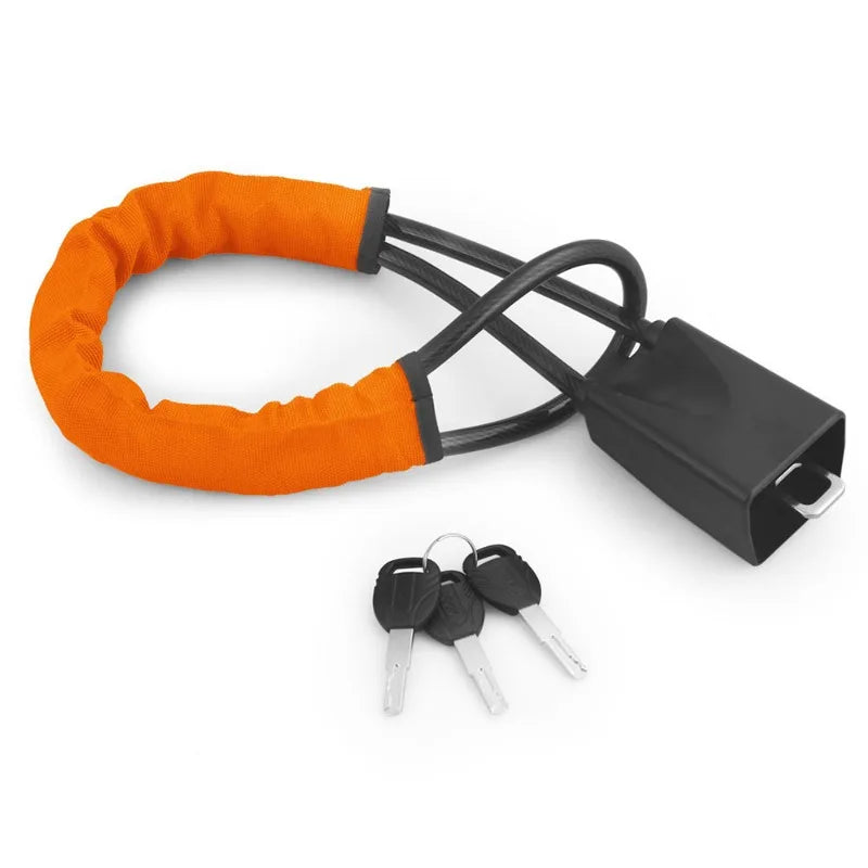 Car Steering Wheel Lock with Seat Belt Socket