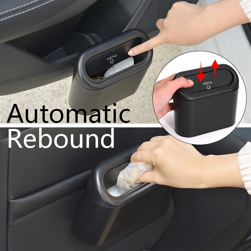 Car Trash Bin with Auto-Swing Lid
