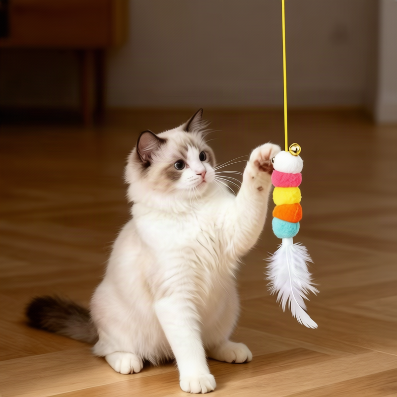 Catnip Crinkle Cat Toy with Mint and Plush