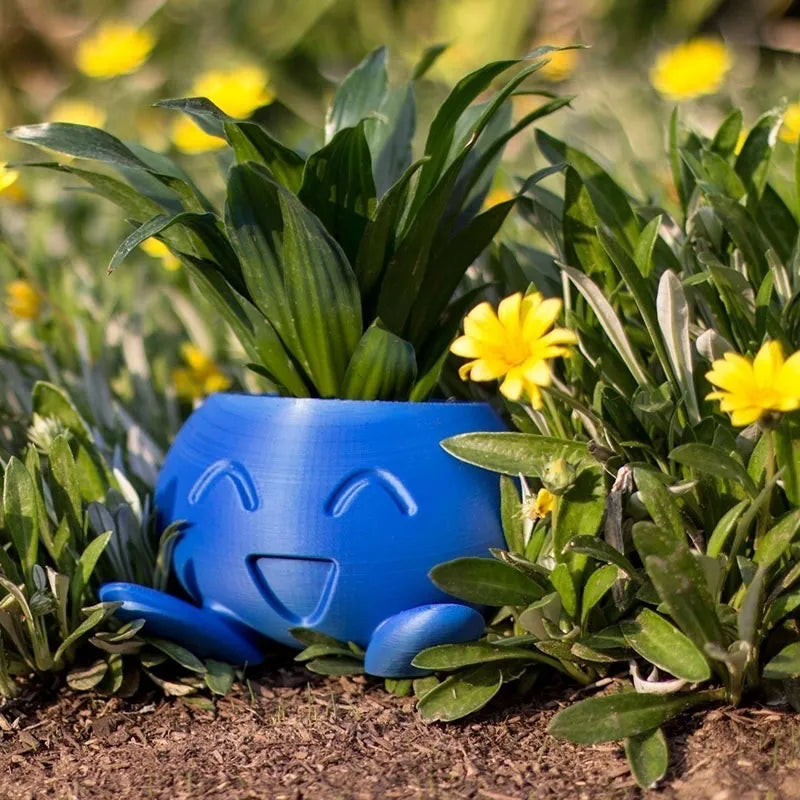 Ceramic Face Planter – Small Plant Pot for Succulents and Herbs