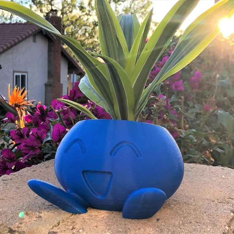 Ceramic Face Planter – Small Plant Pot for Succulents and Herbs