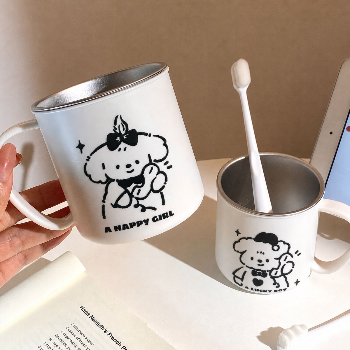 Ceramic Mug with Charming Cartoon Design