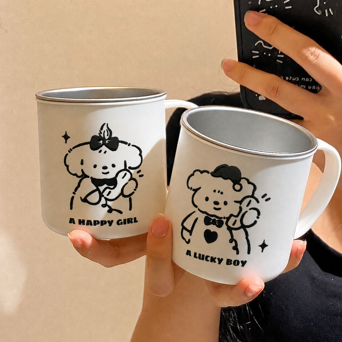 Ceramic Mug with Charming Cartoon Design