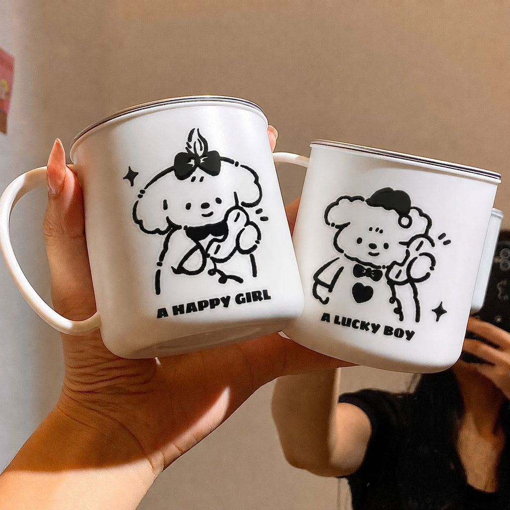 Ceramic Mug with Charming Cartoon Design