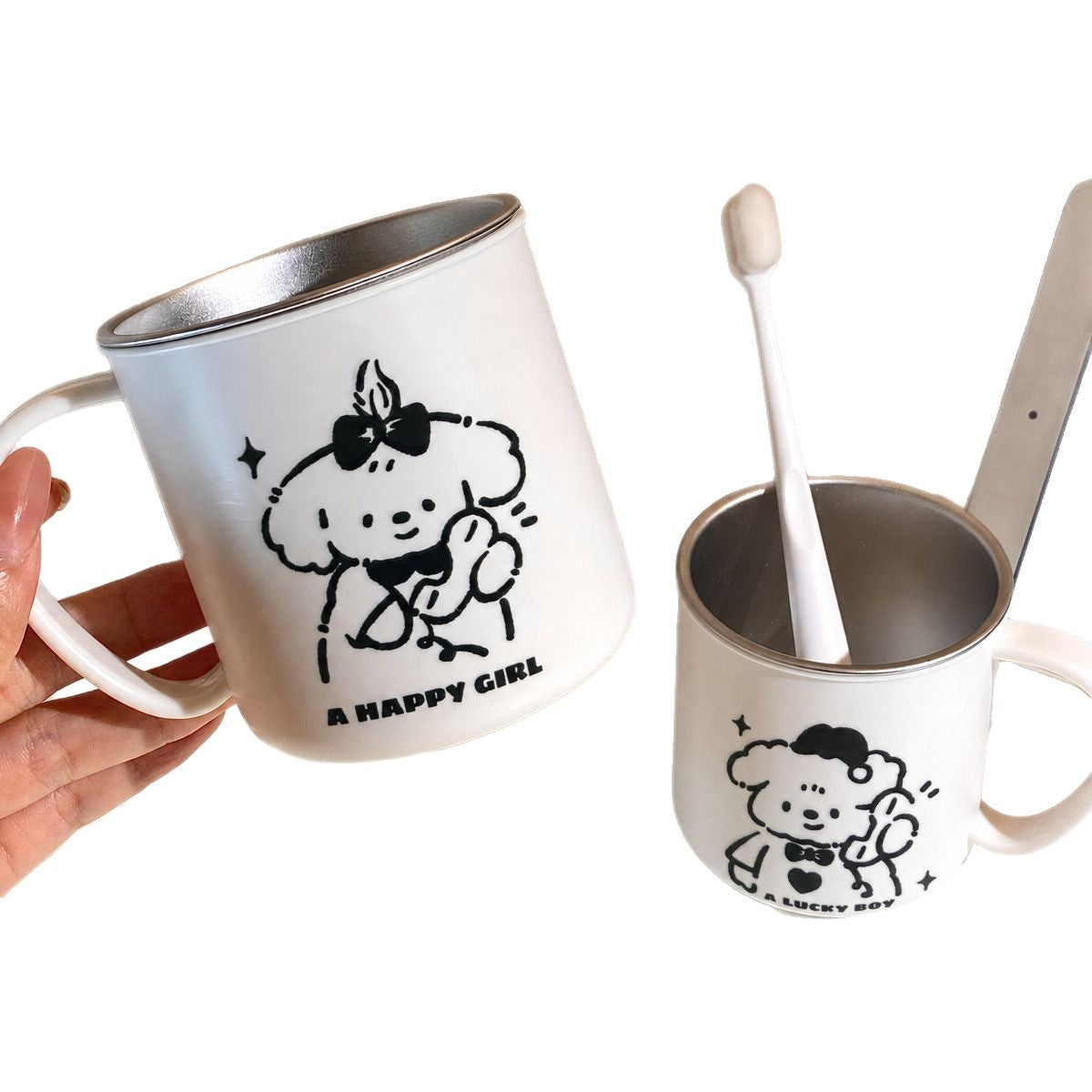 Ceramic Mug with Charming Cartoon Design