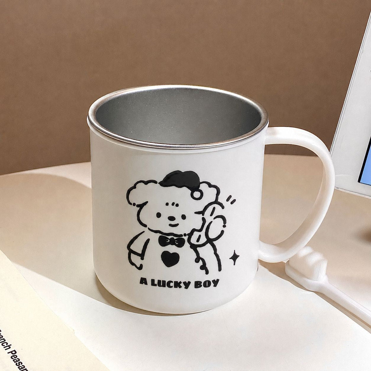 Ceramic Mug with Charming Cartoon Design
