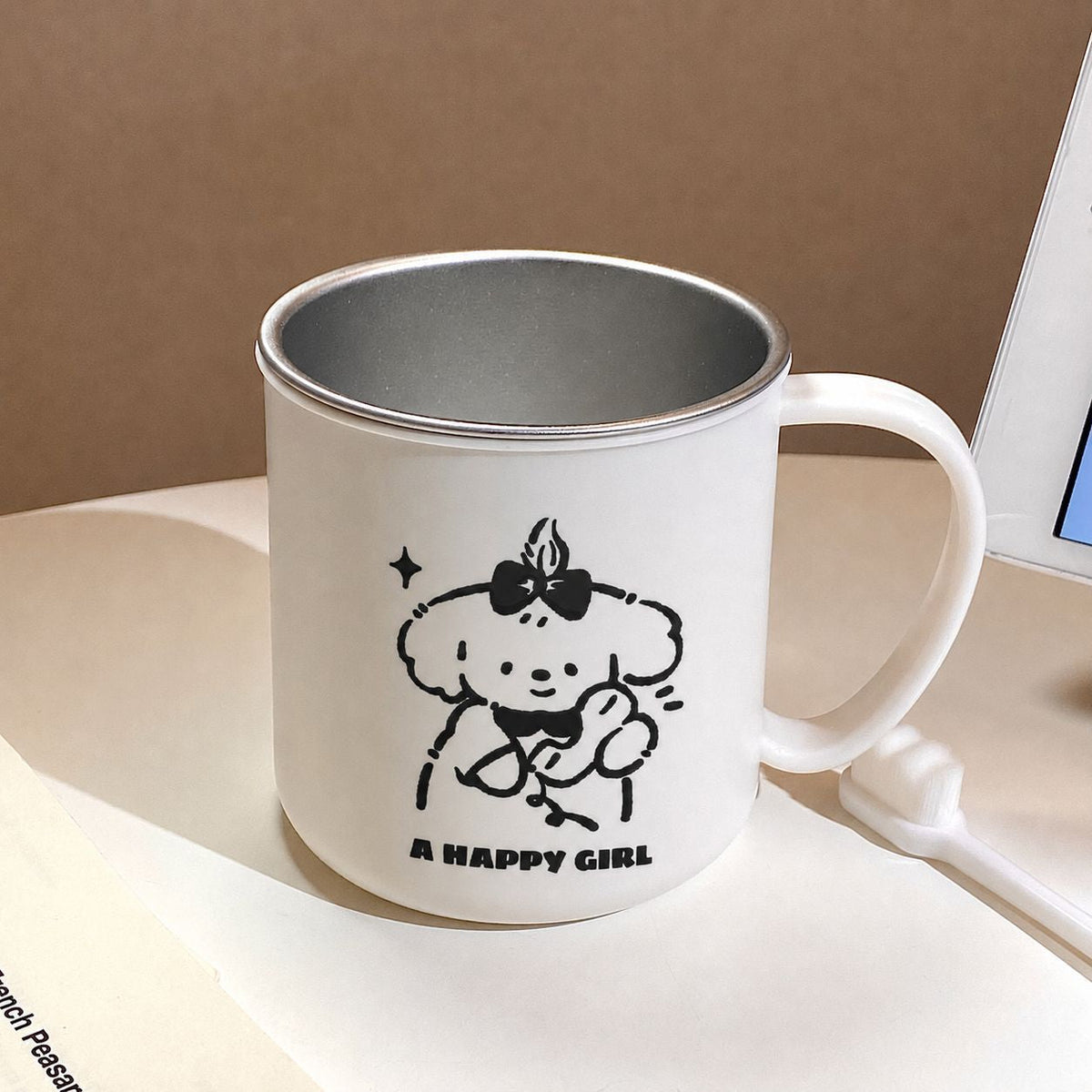 Ceramic Mug with Charming Cartoon Design