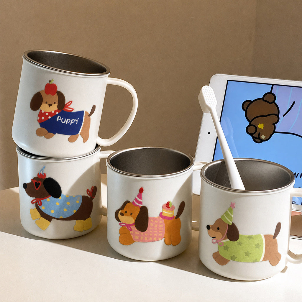 Ceramic Mug with Charming Dog Motif