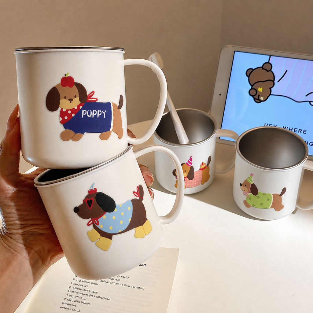Ceramic Mug with Charming Dog Motif