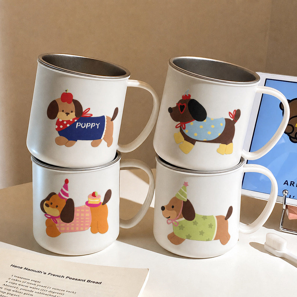 Ceramic Mug with Charming Dog Motif