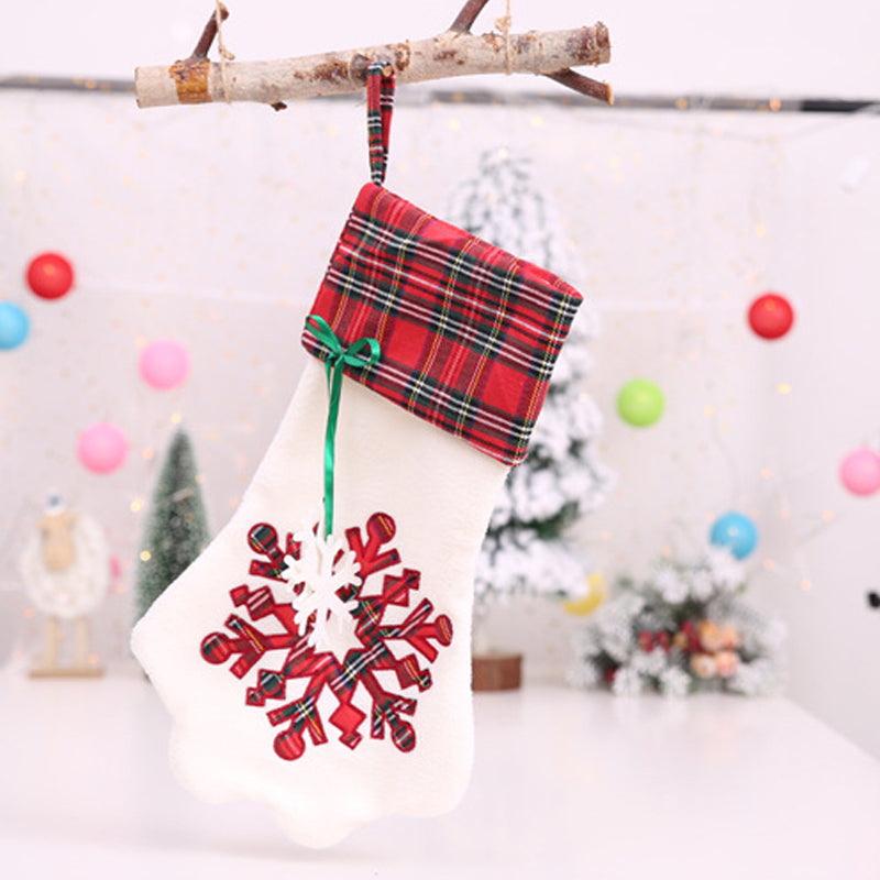 Checked Christmas Pet Socks