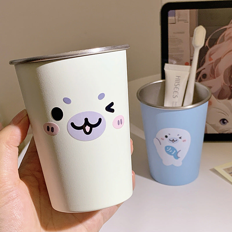 Cheerful Animal Motif Ceramic Mug