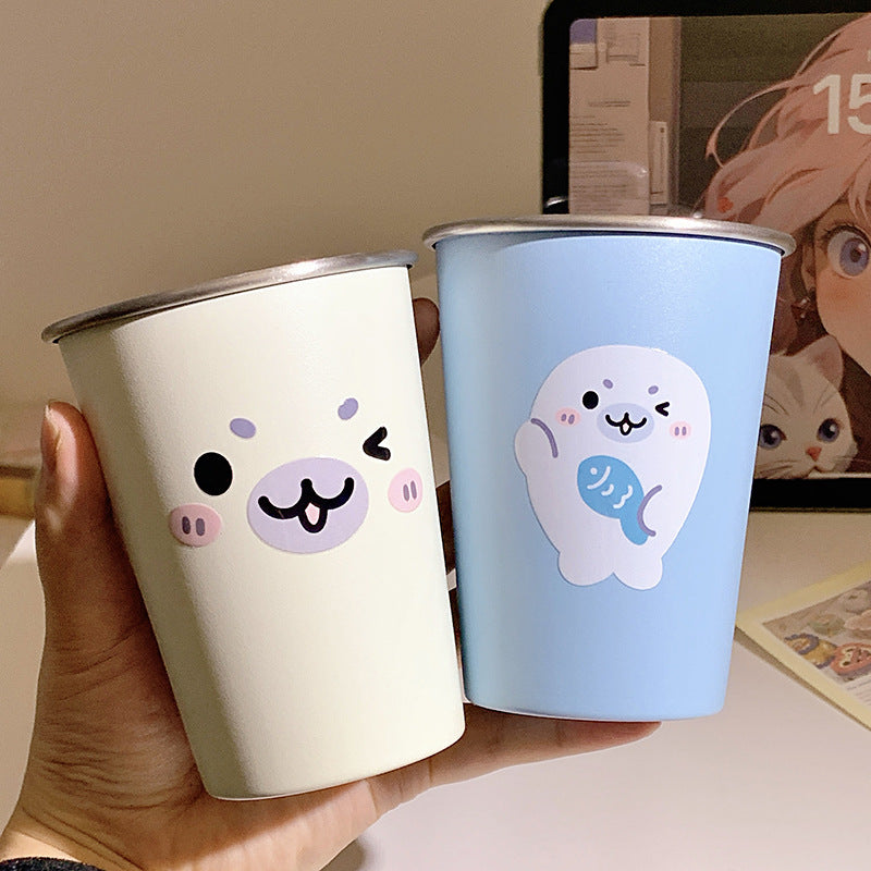Cheerful Animal Motif Ceramic Mug