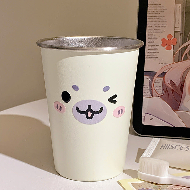 Cheerful Animal Motif Ceramic Mug