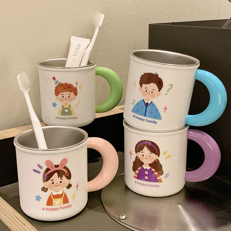 Cheerful Family Design Ceramic Mug