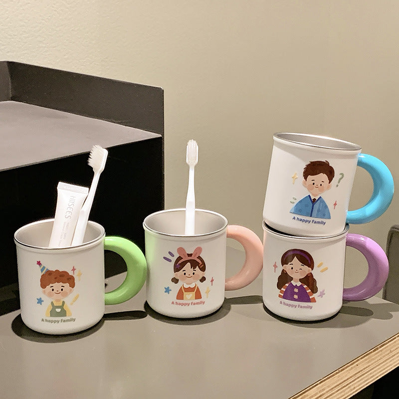 Cheerful Family Design Ceramic Mug