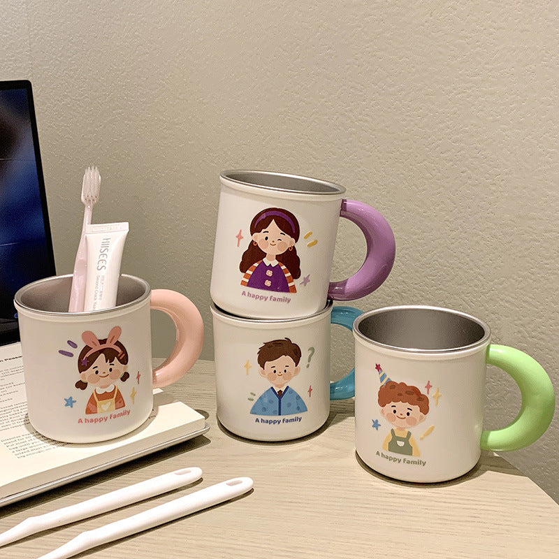 Cheerful Family Design Ceramic Mug