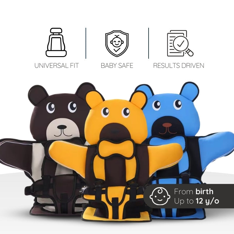 Child Car Safety Cushion Seat – Bear Design