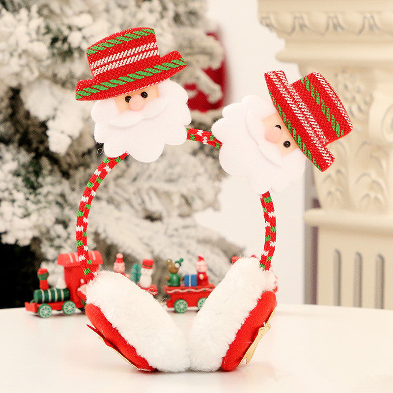 Christmas Headband Earmuffs – Festive Holiday Ear Warmers
