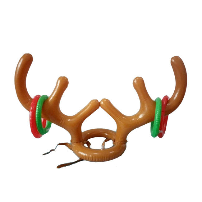 Christmas Inflatable Reindeer Antler Ring Toss Game