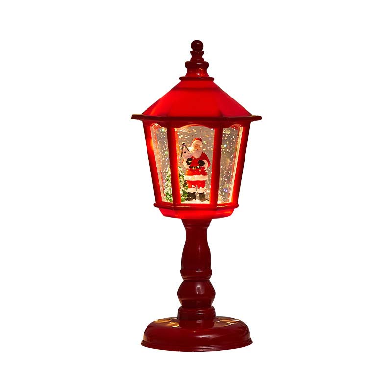 Christmas Lantern Snow Globe with Swirling Glitter