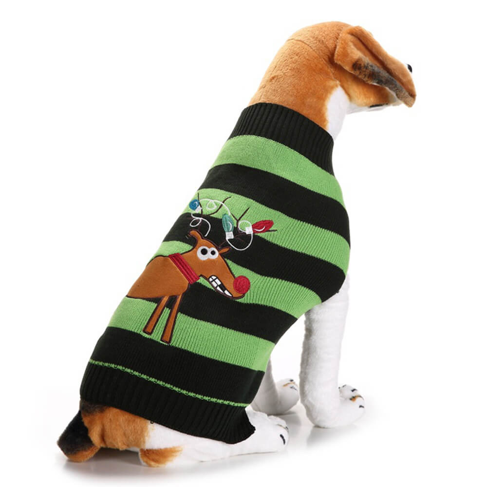 Christmas Sweater for Dogs - Festive Reindeer Knit