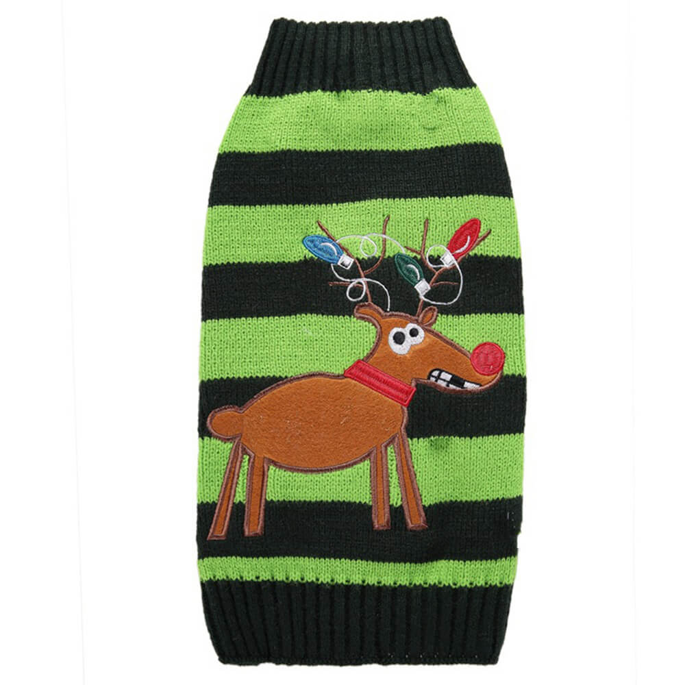 Christmas Sweater for Dogs - Festive Reindeer Knit