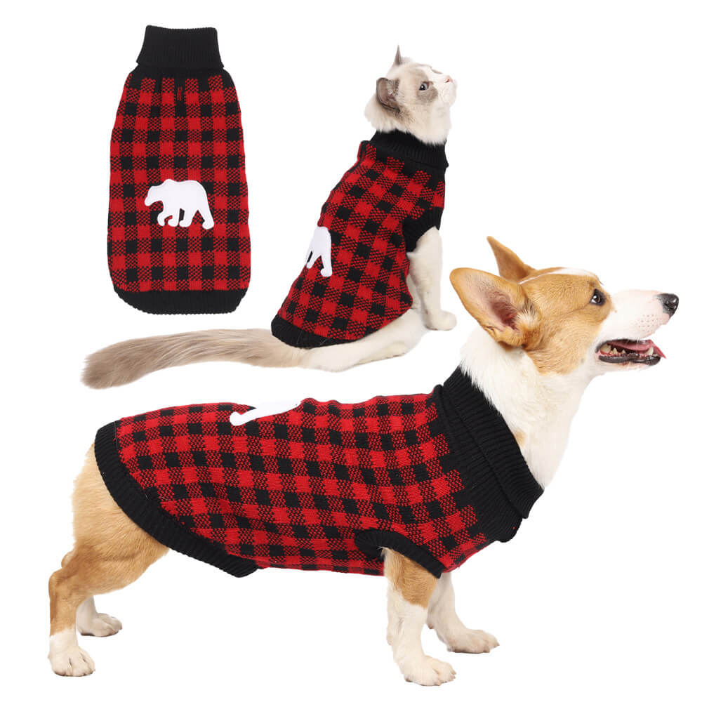 Christmas Sweater for Dogs - Festive Reindeer Knit