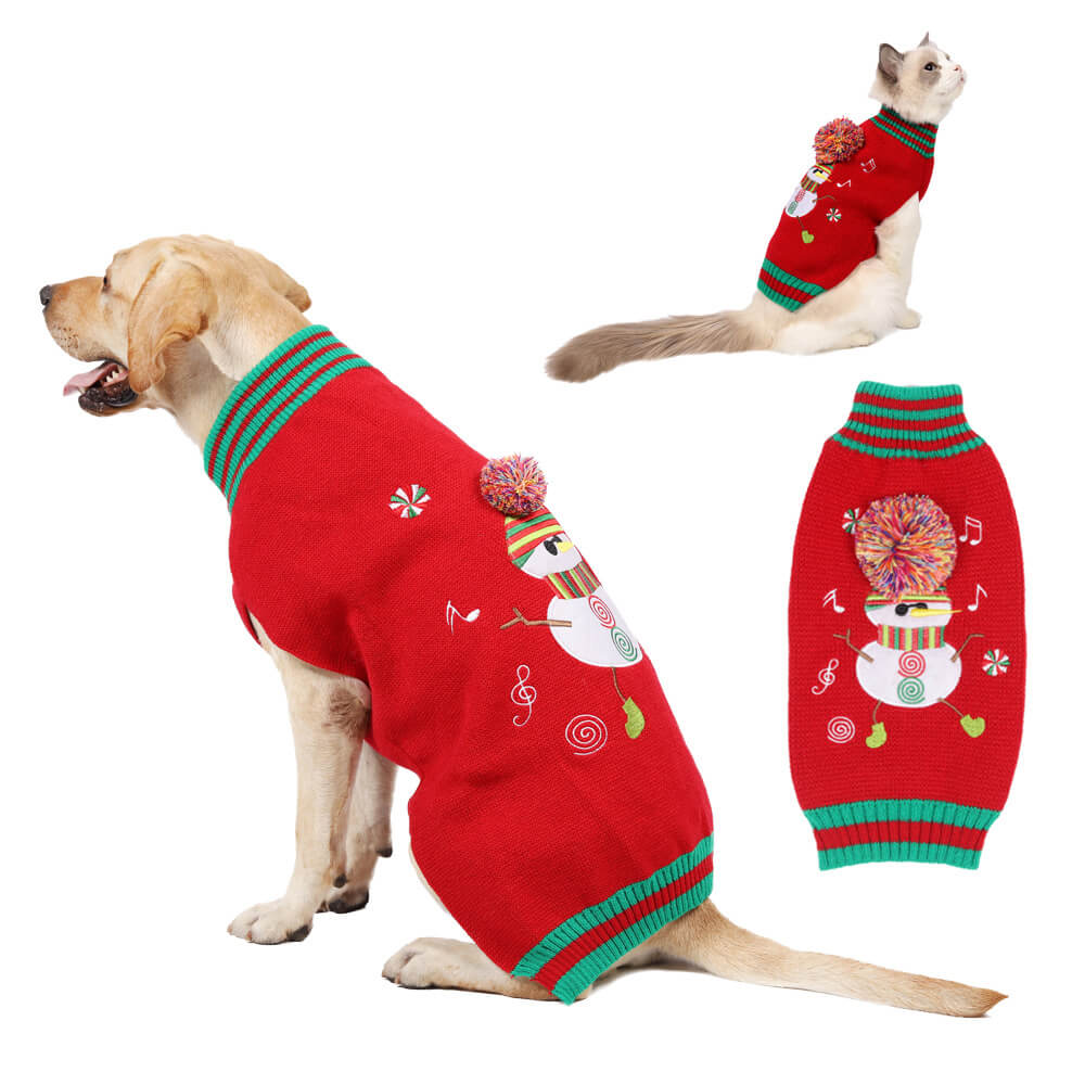 Christmas Sweater for Dogs - Festive Reindeer Knit