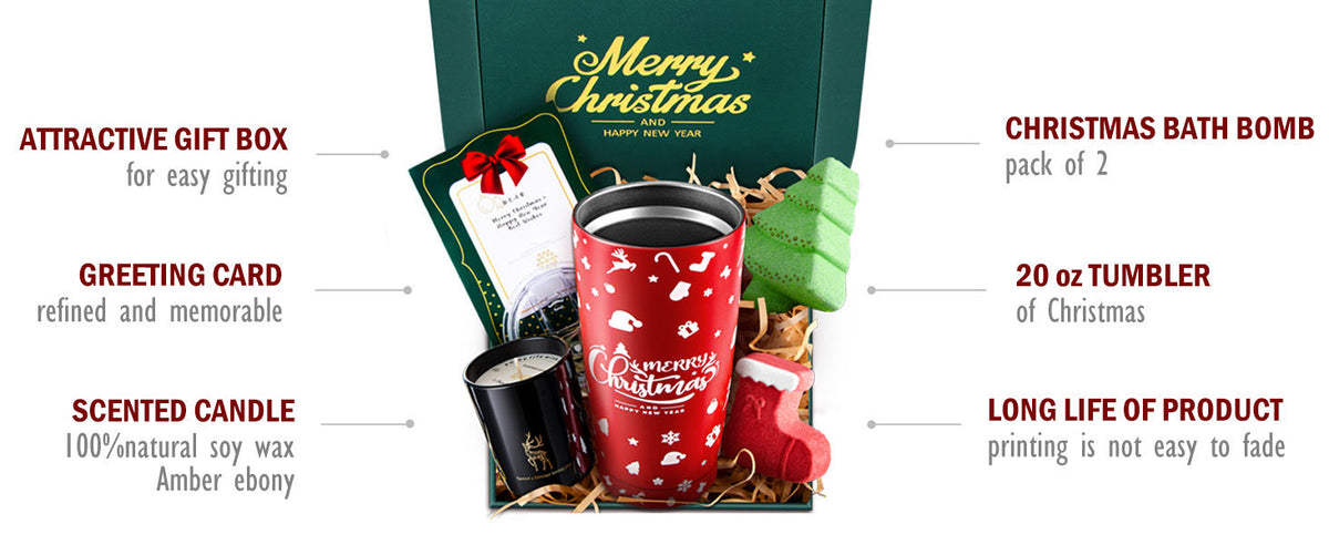 Christmas Thermos Cup Aromatherapy Gift Set