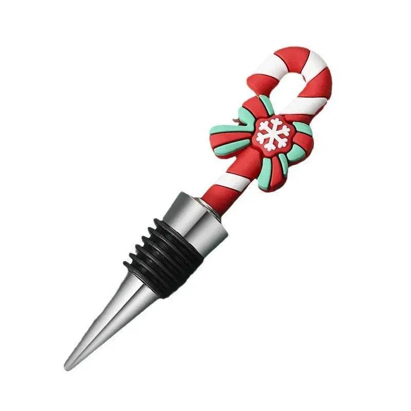 Christmas Wine Bottle Stopper – Festive Holiday Gift