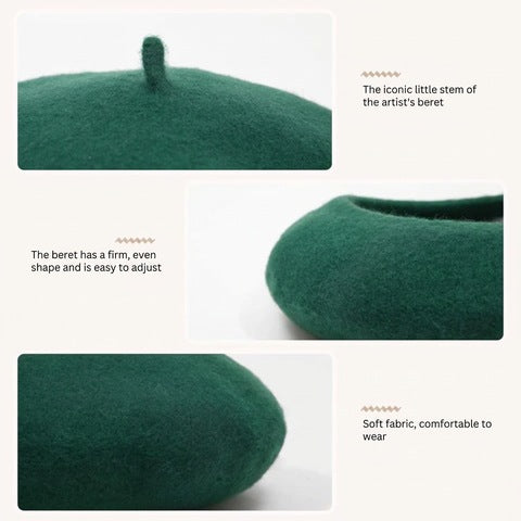 Classic French Wool Beret – Evelyne