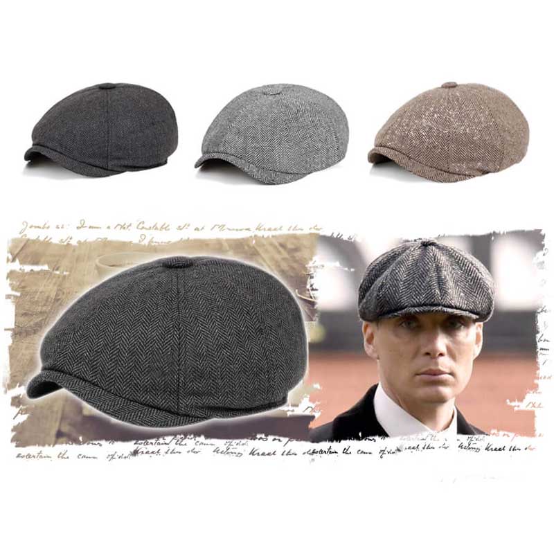 Classic Newsboy Cap – Vintage Gatsby Style Flat Cap